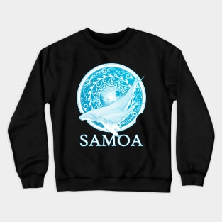Humpback whales Shield of Samoa Crewneck Sweatshirt